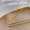 Necklace Stainless Steel Copper Geometric Titanium Steel