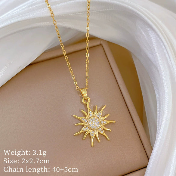 Necklace Stainless Steel Copper Geometric Type Cartoon Style