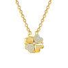 Necklace Stainless Steel Copper Heart Fourleaf Flower Animal Zodiac Cartoon Style