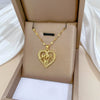 Necklace Stainless Steel Copper Heart Geometric Light Luxury Style