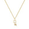 Necklace Stainless Steel Copper White Tulip Animal Zodiac Light Luxury Elegant Gorgeous Unisex