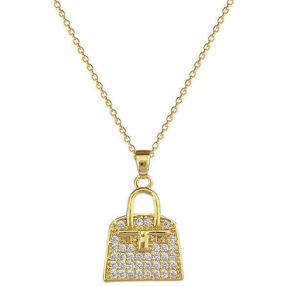 Necklace Stainless Steel Copper Zircon Geometric Light Luxury Elegant Gorgeous Allmatch Clavicle Chain For Women