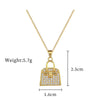 Necklace Stainless Steel Copper Zircon Geometric Light Luxury Elegant Gorgeous Allmatch Clavicle Chain For Women