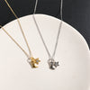 Necklace Stainless Steel Denim Boots Retro Geometric Real Gold Plated
