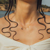 Necklace Stainless Steel Drop Shape Vacuum Plated 18K Gold Color