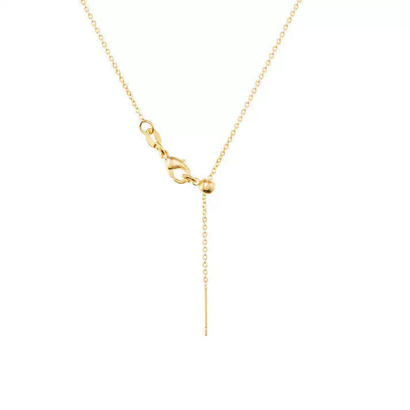 Necklace Stainless Steel Drop Shape Vacuum Plated 18K Gold Color
