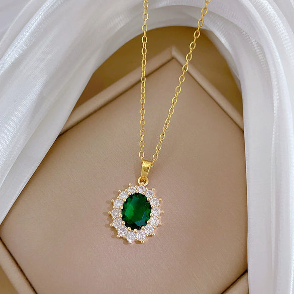 Necklace Stainless Steel Eggshaped Animal Zodiac Cartoon Style