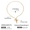 Necklace Stainless Steel Electroplating Geometric Conch Teeth Shellfish Crab Tongs Pendant