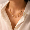 Necklace Stainless Steel Freshwater Pearl Geometric Electroplating