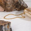 Necklace Stainless Steel Freshwater Pearl Geometric Titanium Steel Electroplating