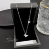 Necklace Stainless Steel Geometric Cartoon Style Titanium Steel Butterfly Design Unisex