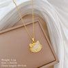 Necklace Stainless Steel Geometric Cat Bow Copper Luxury Elegant For Women