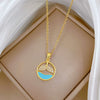 Necklace Stainless Steel Geometric Copper Pendant Cartoon Minimalist Style