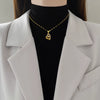 Necklace Stainless Steel Geometric Copper Pendant Unisex