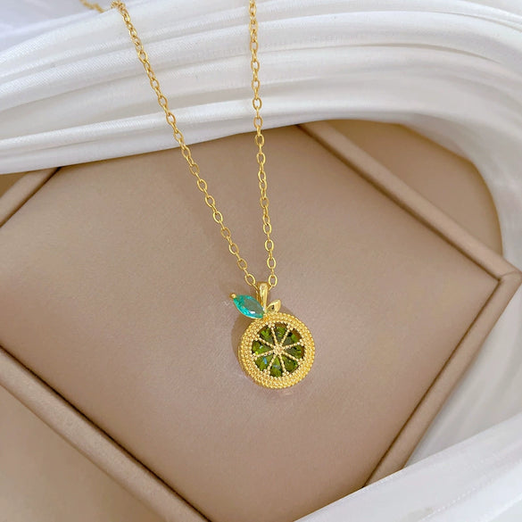 Necklace Stainless Steel Geometric Copper Pendant Unisex