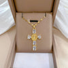 Necklace Stainless Steel Geometric Cross Titanium Steel Chain For Women