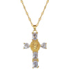 Necklace Stainless Steel Geometric Cross Titanium Steel Chain For Women