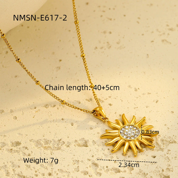 Necklace Stainless Steel Geometric Electroplating Fashion Pendant Chain For Women