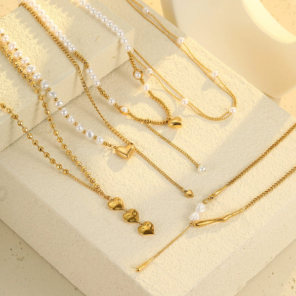 Necklace Stainless Steel Geometric Electroplating Fashion Pendant