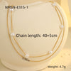 Necklace Stainless Steel Geometric Electroplating Fashion Pendant