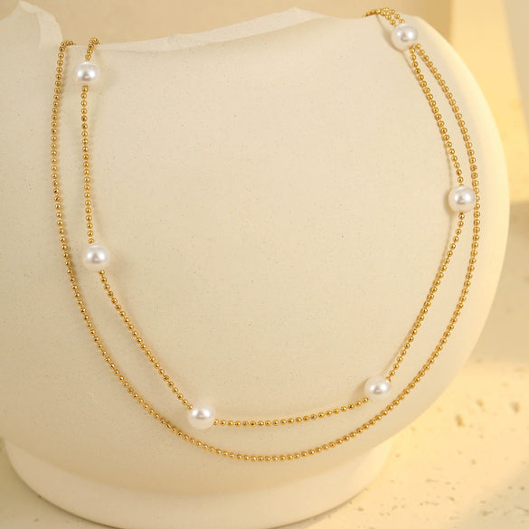 Necklace Stainless Steel Geometric Electroplating Fashion Pendant