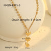 Necklace Stainless Steel Geometric Electroplating Fashion Pendant