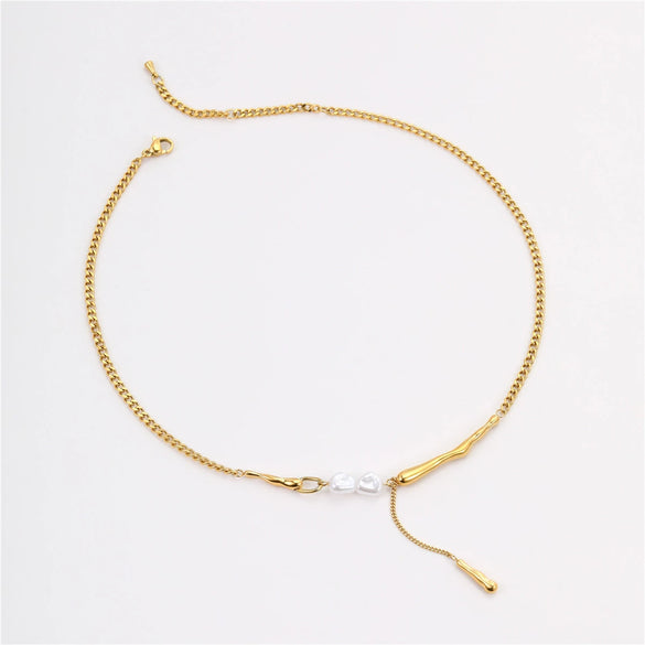Necklace Stainless Steel Geometric Electroplating Fashion Pendant