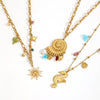 Necklace Stainless Steel Geometric Electroplating Women Casual Style