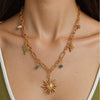 Necklace Stainless Steel Geometric Electroplating Women Casual Style