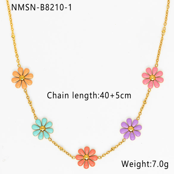 Necklace Stainless Steel Geometric Electroplating Women's Fashion