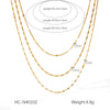 Necklace Stainless Steel Geometric Electroplating Women's