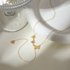 Necklace Stainless Steel Geometric Four Butterfly Y Chain Electroplating For Women