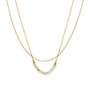 Necklace Stainless Steel Geometric Handmade Stacking Style Horseshoe Spiral Bead Doublelayered Thin O Chain
