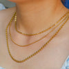 Necklace Stainless Steel Geometric Heart Hip Hop Electroplating Women