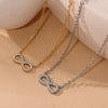 Necklace 316L Stainless Steel Geometric 18K Gold Plated Electroplating Accessory