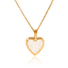 Necklace Stainless Steel Geometric Love Box Pendant Electroplating O Word Chain