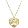 Necklace Stainless Steel Geometric Love Tree Of Life Design