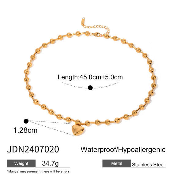 Necklace Stainless Steel Geometric Minimalist Electroplating For Women