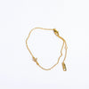 Necklace Stainless Steel Geometric Mixed Gem Inlay Real Gold Plating