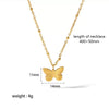 Necklace Stainless Steel Geometric Moon Key Pendant Electroplating Minimalist Style