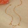 Necklace Stainless Steel Geometric Pattern Electroplating For Women Fashion Marine Style With Shell Starfish Pendant
