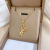 Necklace Stainless Steel Geometric Red Eye Rabbit Knot Titanium Steel Chain Women's