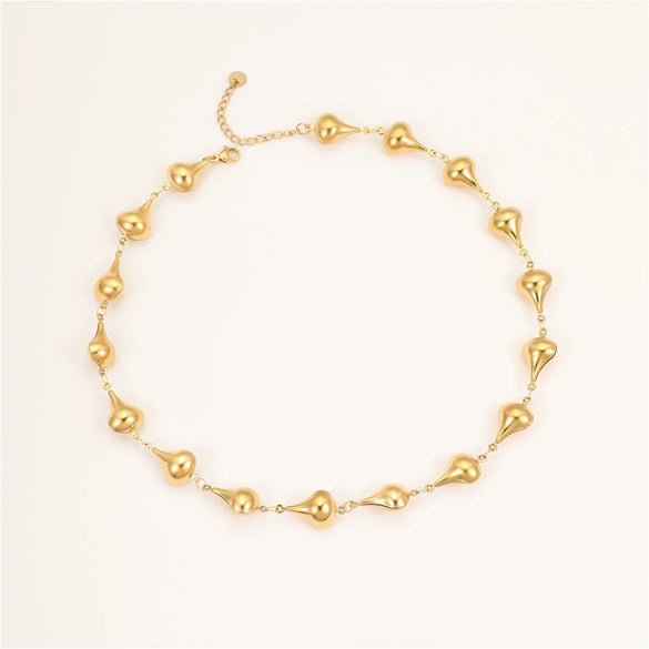 Necklace Stainless Steel Geometric Star Flower Electroplated Fashion Jewelry For Women