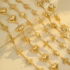 Necklace Stainless Steel Geometric Star Flower Electroplated Fashion Jewelry For Women