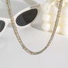 Necklace Stainless Steel Geometric Style Electroplating Round Bone Clip Chain