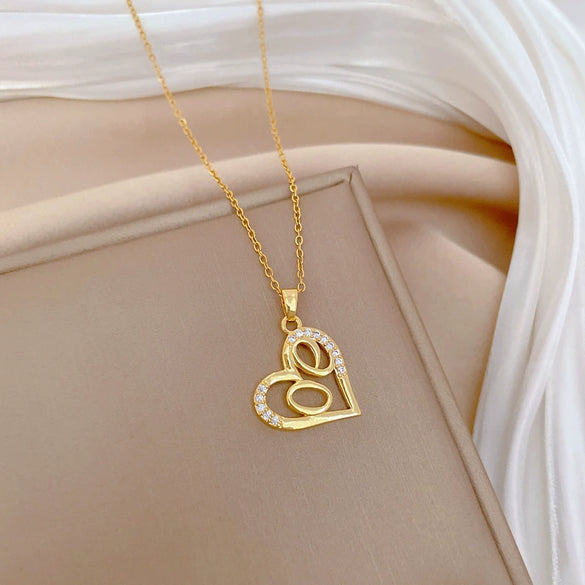 Necklace Stainless Steel Geometric Titanium Steel Copper