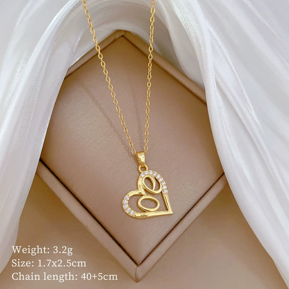 Necklace Stainless Steel Geometric Titanium Steel Copper