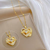 Necklace Stainless Steel Geometric Titanium Steel Copper