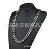 Necklace Stainless Steel Geometric Vacuum Plated Polished Hip Hop Style For Men