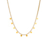 Necklace Stainless Steel Glossy Disc Pendant Diamond Rhinestone Fashionable Light Luxury Highend Nonfading